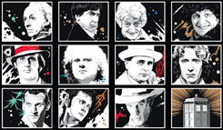 DOCTOR WHO REGENERATION DVD BOXSET and BOOKLET illustration by Anthony Dry